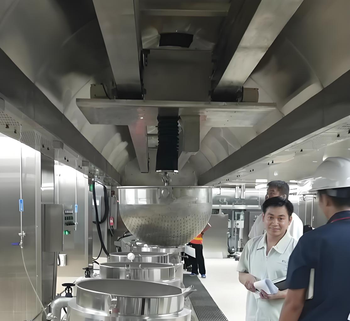 Мостовой кран для пищевых продуктов